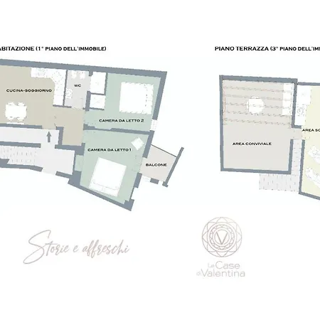 Storie E Affreschi - Le Di Valentina Lägenhet *